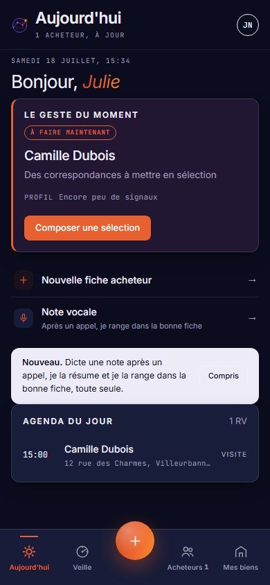 Le briefing du matin dans Pairio, la journée déjà organisée