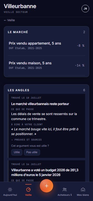 Fiche secteur de la veille Pairio, faits sourcés et argument à dire au client